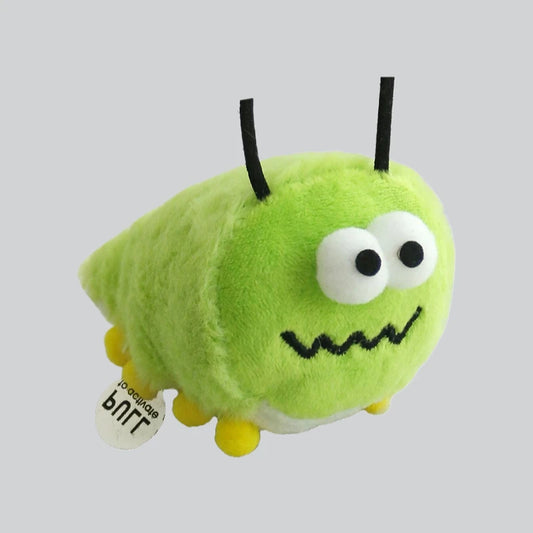 Cat Plush Toy Interactive Catnip Green Bug Cute Kitten Chew Toy Squeak Bite Resistance Cat Toy Accessories
