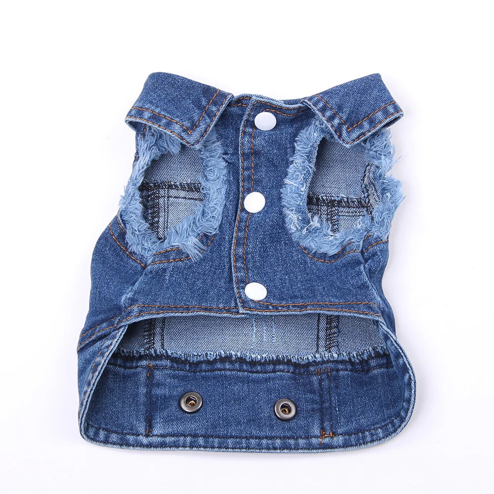 Dogs and Cats Jean Jacket Vest