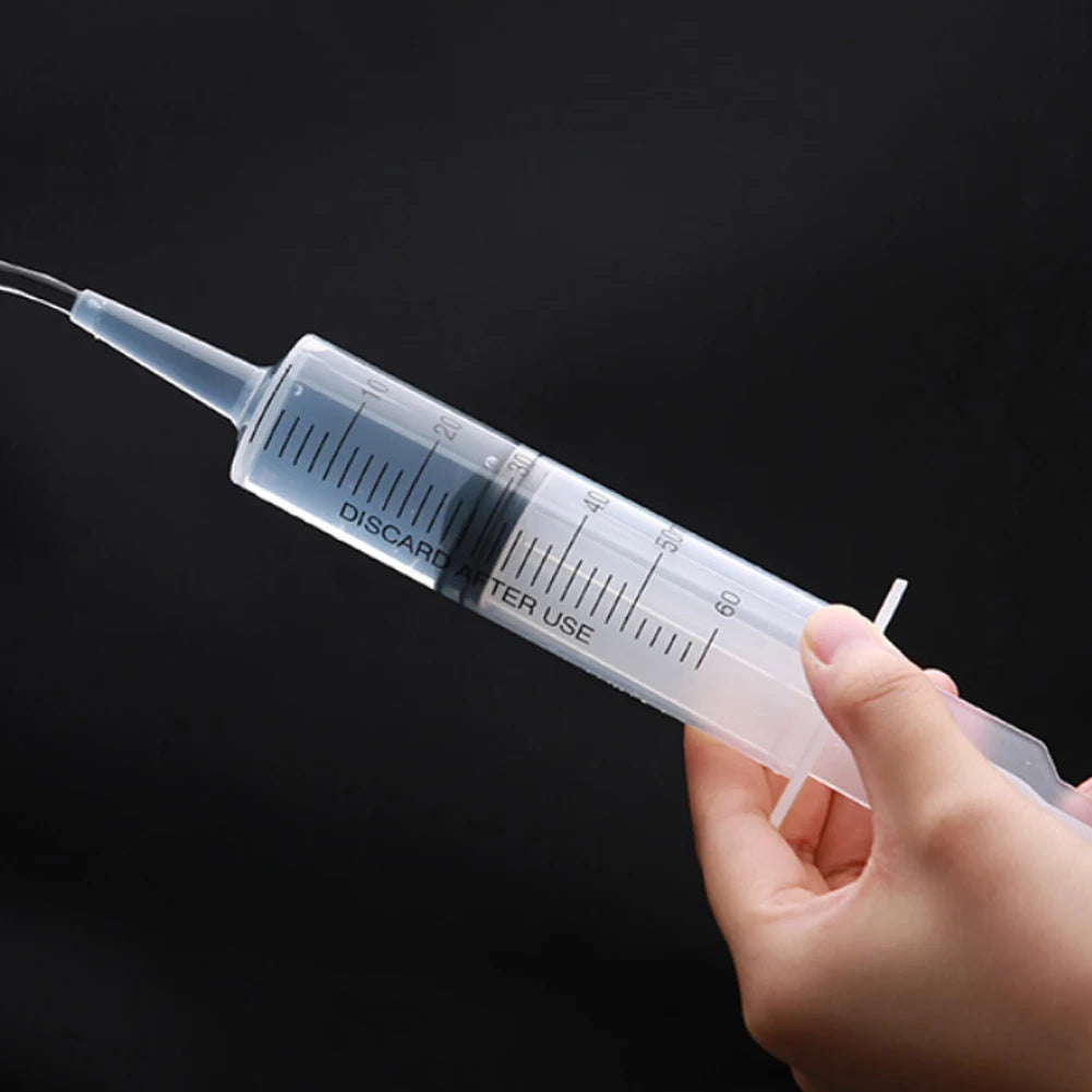 60ml/100ML Feeding Syringe Glue Filling Enema Syringe Nutrient Sterile Without Needle Watering for Industrial Hydroponics