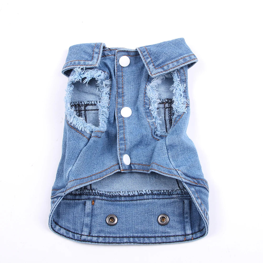Dogs and Cats Jean Jacket Vest