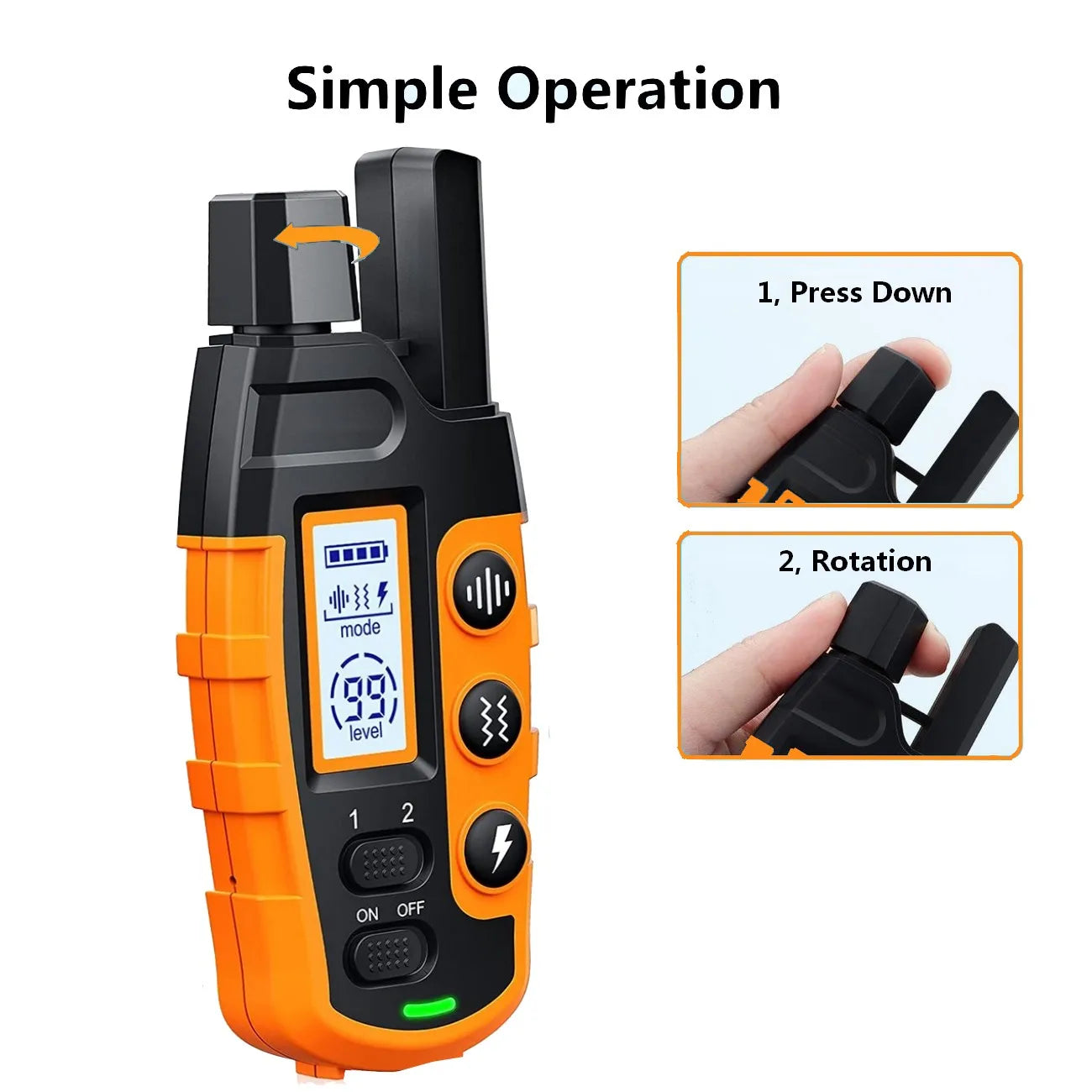 3300Ft Dog Training Collar with Remote Rechargeable Waterproof E Collar Beep Vibration Shock High Quality Pet Training