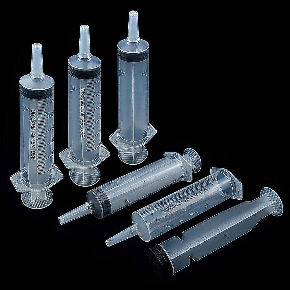 60ml/100ML Feeding Syringe Glue Filling Enema Syringe Nutrient Sterile Without Needle Watering for Industrial Hydroponics