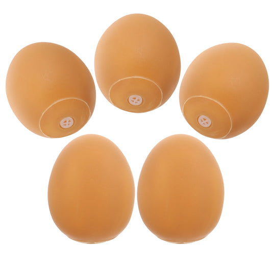 5 Pcs Safe Vinyl Squeaky Dog Egg Toy Puppy Squeaky Toys Funny Chewing Interactive Dog Toys Egg Shaped Dog Squeaky Dog Toy For
