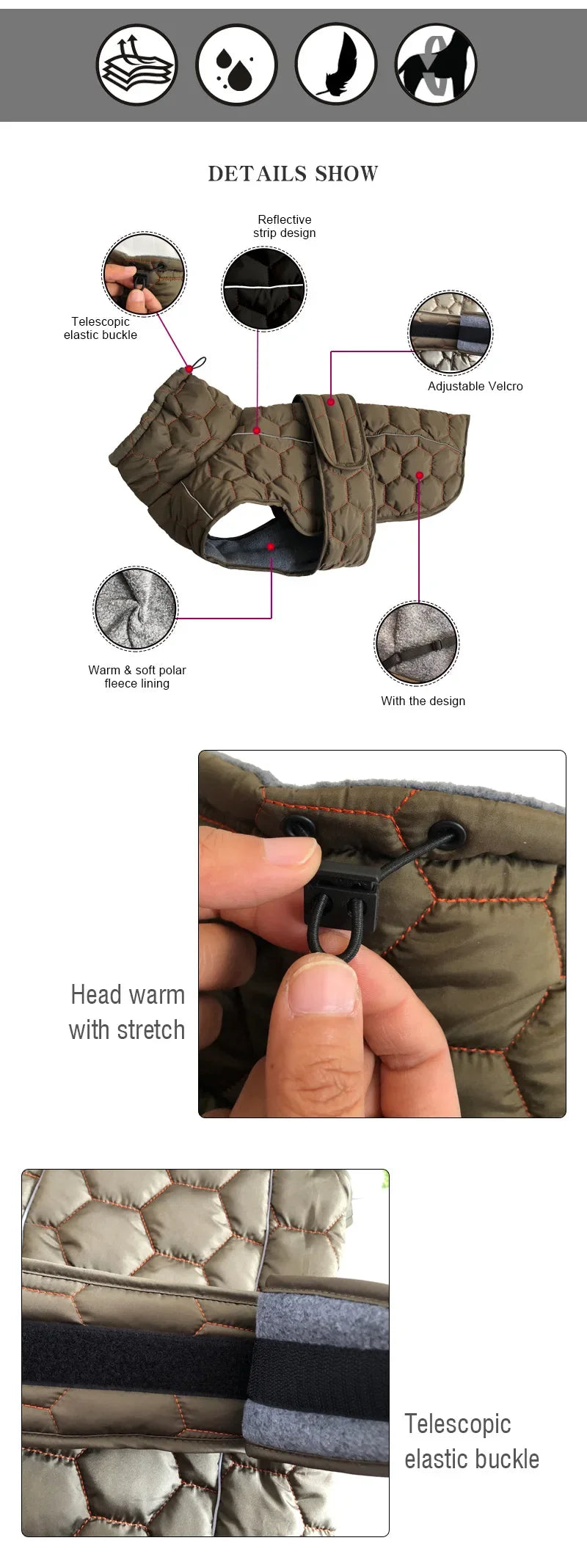 Big Dog Winter Coat Fleece Jacket