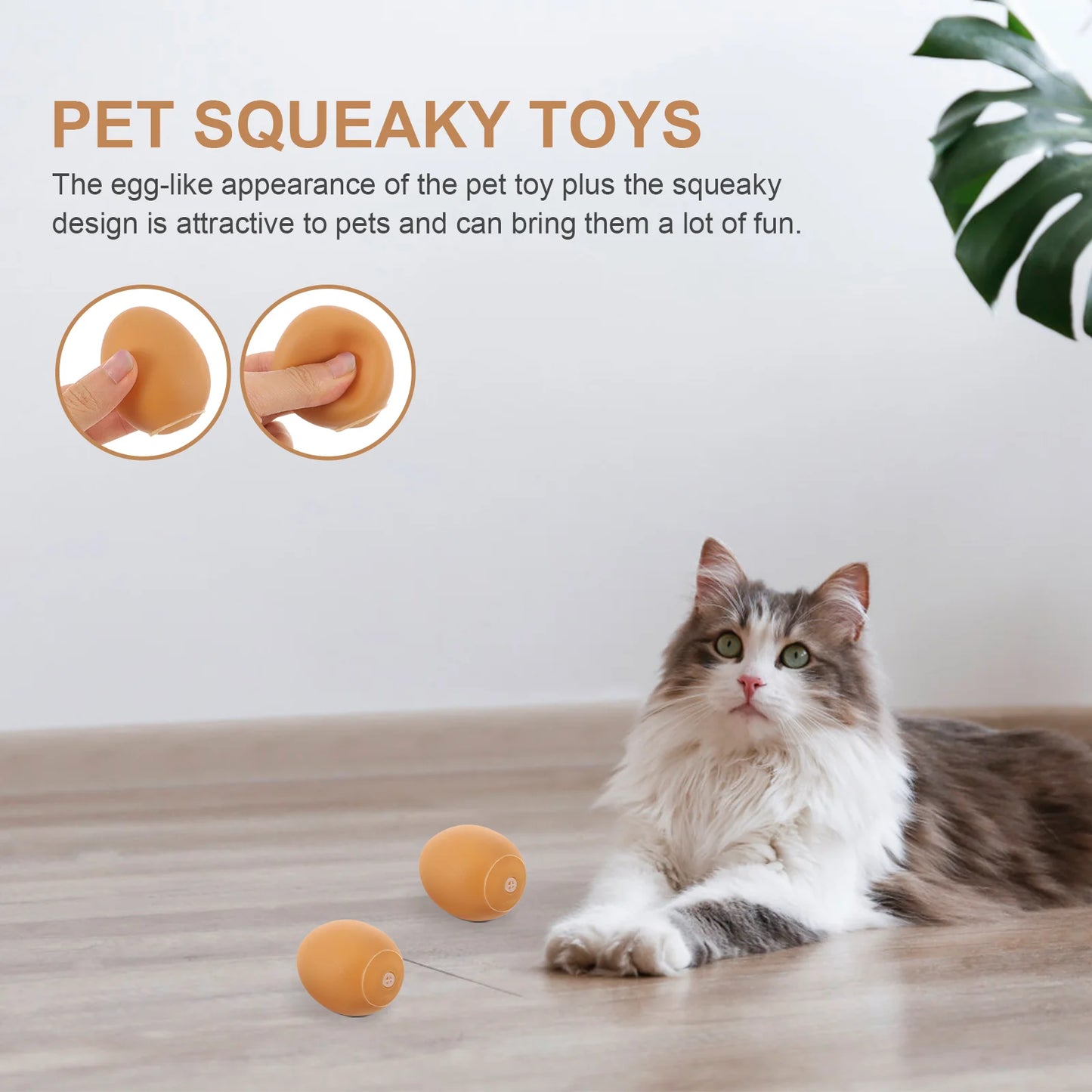 5 Pcs Safe Vinyl Squeaky Dog Egg Toy Puppy Squeaky Toys Funny Chewing Interactive Dog Toys Egg Shaped Dog Squeaky Dog Toy For