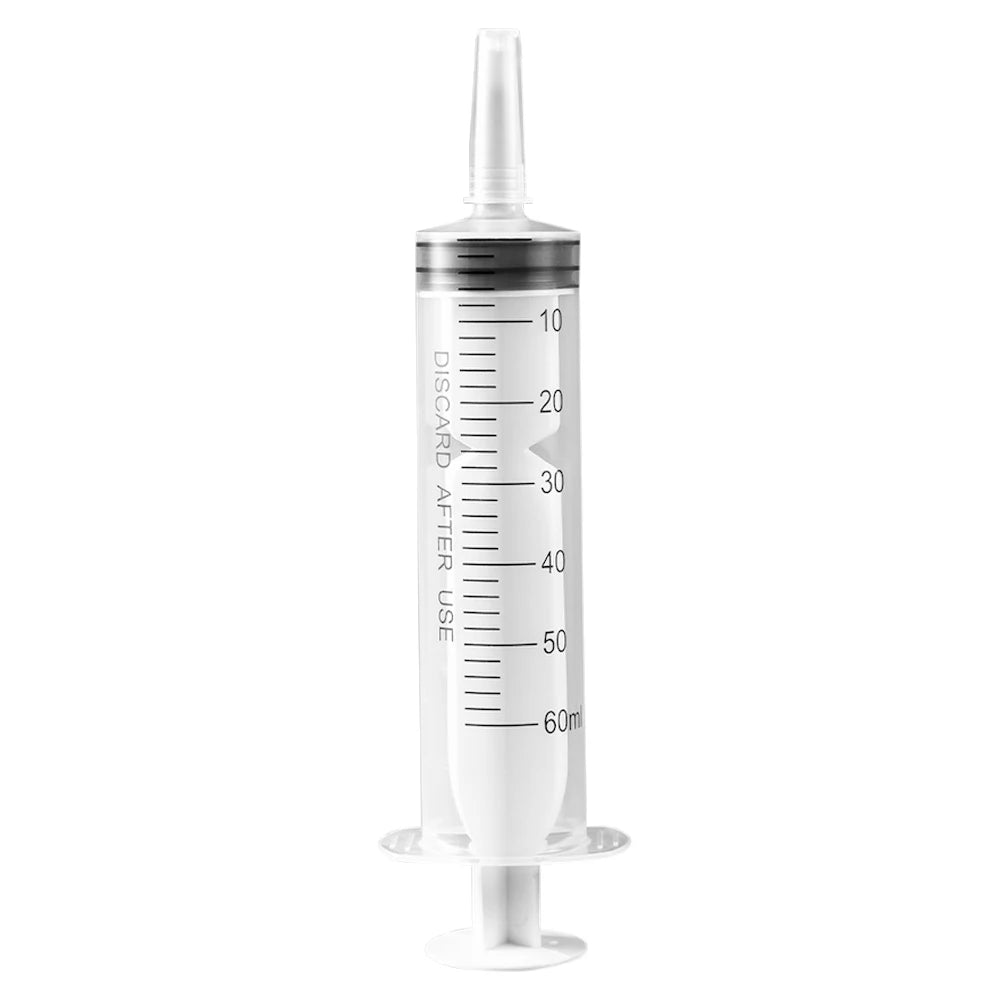 60ml/100ML Feeding Syringe Glue Filling Enema Syringe Nutrient Sterile Without Needle Watering for Industrial Hydroponics