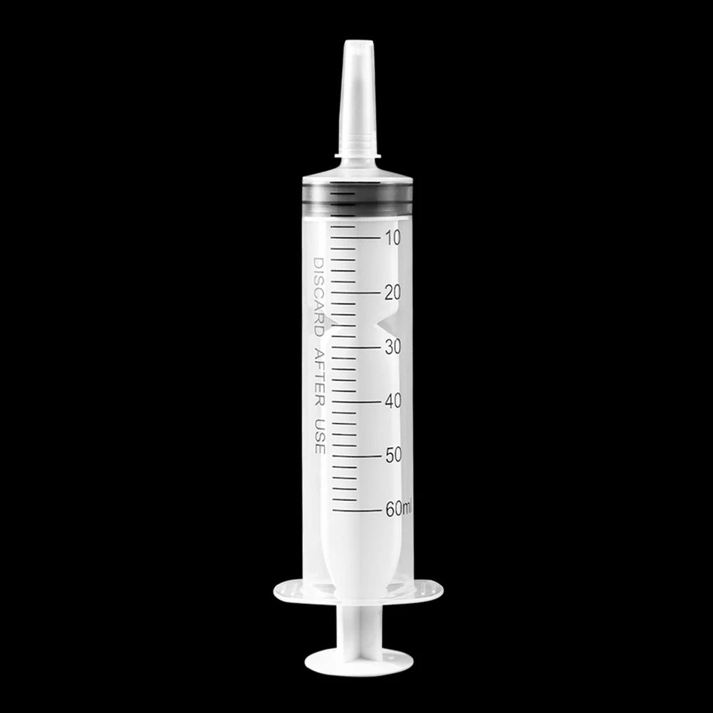 60ml/100ML Feeding Syringe Glue Filling Enema Syringe Nutrient Sterile Without Needle Watering for Industrial Hydroponics