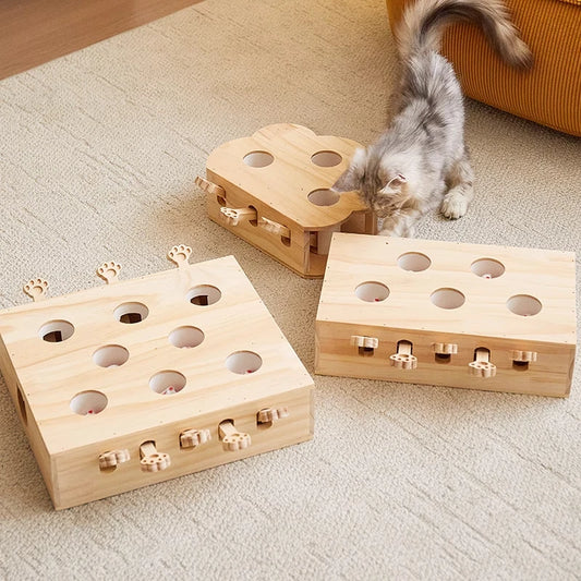 Real Wood  Toy Mice for Kittens Interactive Playtime Delectable Chew Toys Keep s Entertained And Exercised Pest Control