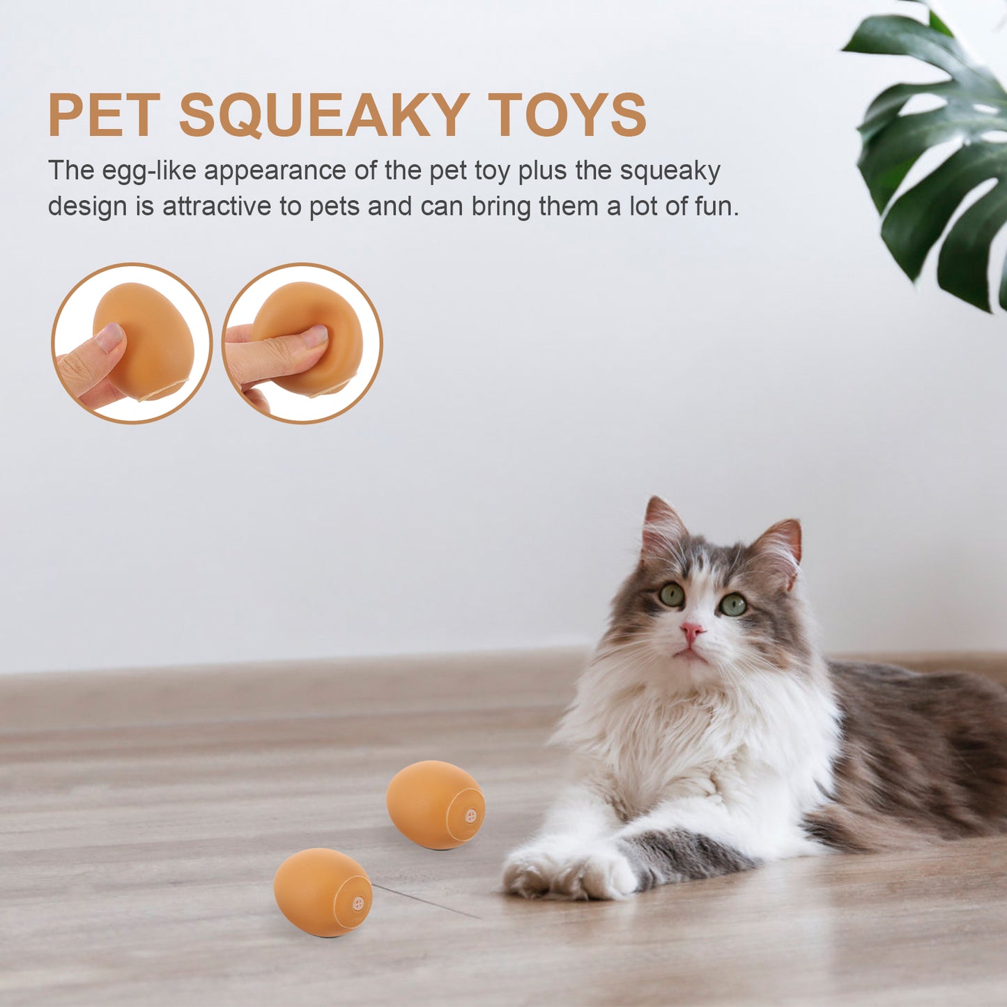 5 Pcs Safe Vinyl Squeaky Dog Egg Toy Puppy Squeaky Toys Funny Chewing Interactive Dog Toys Egg Shaped Dog Squeaky Dog Toy For